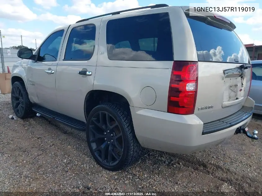 1GNEC13J57R119019 2007 Chevrolet Tahoe Ls