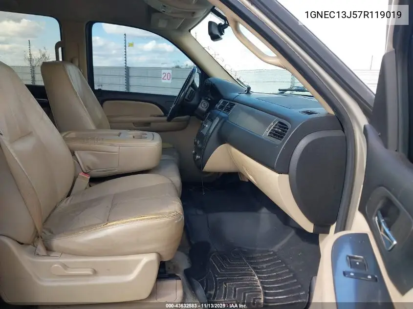 1GNEC13J57R119019 2007 Chevrolet Tahoe Ls