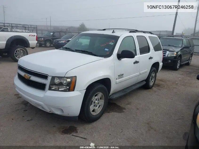 1GNFC13067R246258 2007 Chevrolet Tahoe Ls