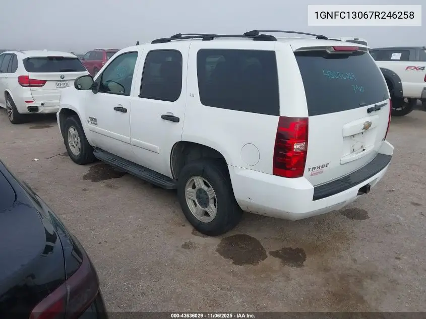 1GNFC13067R246258 2007 Chevrolet Tahoe Ls
