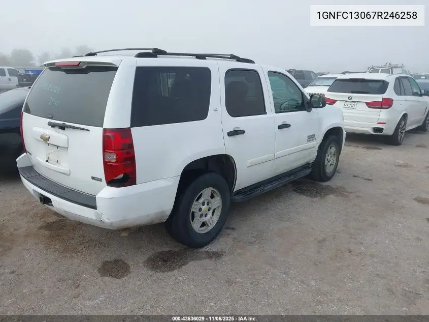 1GNFC13067R246258 2007 Chevrolet Tahoe Ls