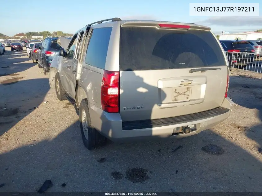 1GNFC13J77R197211 2007 Chevrolet Tahoe Ls