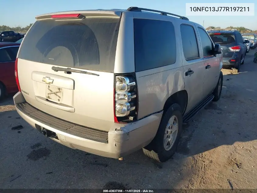 1GNFC13J77R197211 2007 Chevrolet Tahoe Ls