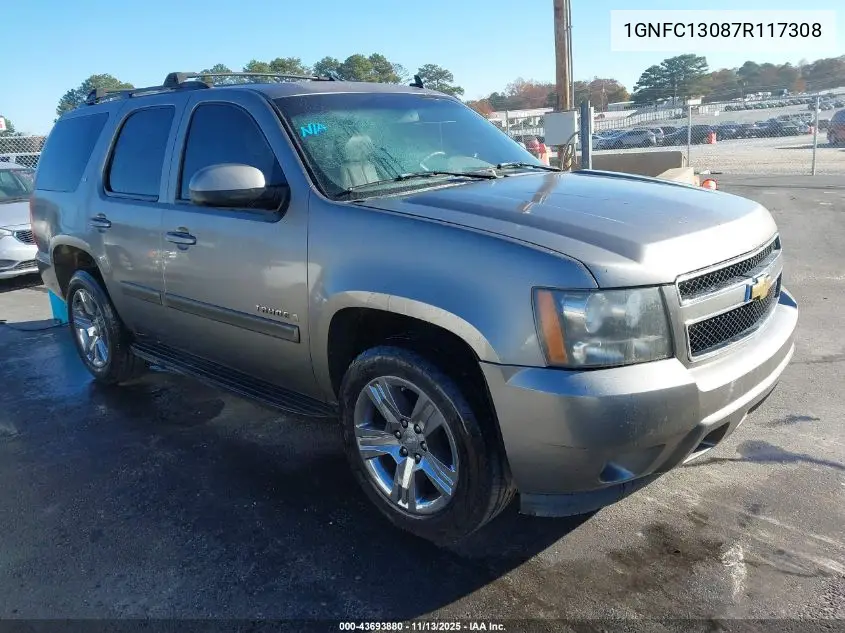 1GNFC13087R117308 2007 Chevrolet Tahoe Lt