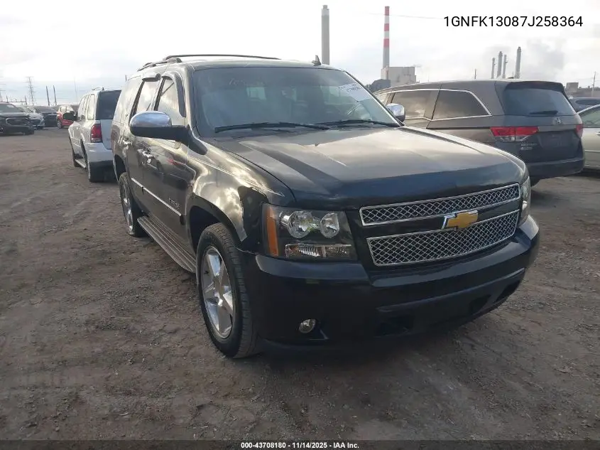 1GNFK13087J258364 2007 Chevrolet Tahoe Ltz