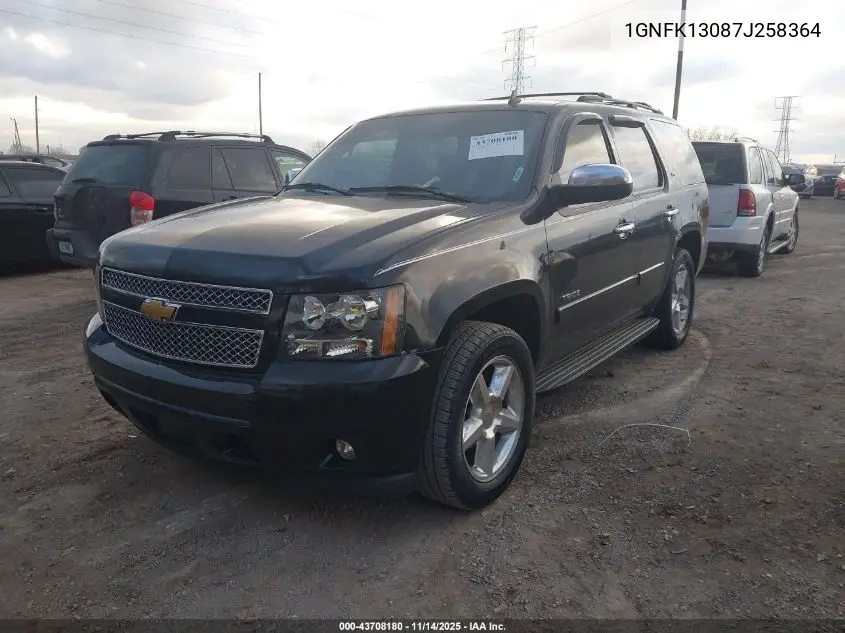 1GNFK13087J258364 2007 Chevrolet Tahoe Ltz