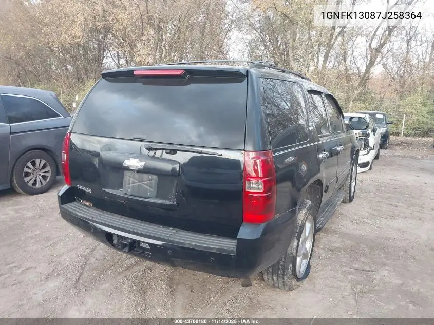 1GNFK13087J258364 2007 Chevrolet Tahoe Ltz