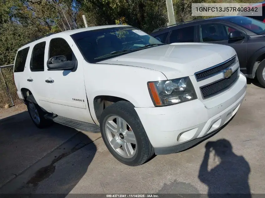 1GNFC13J57R408342 2007 Chevrolet Tahoe Lt