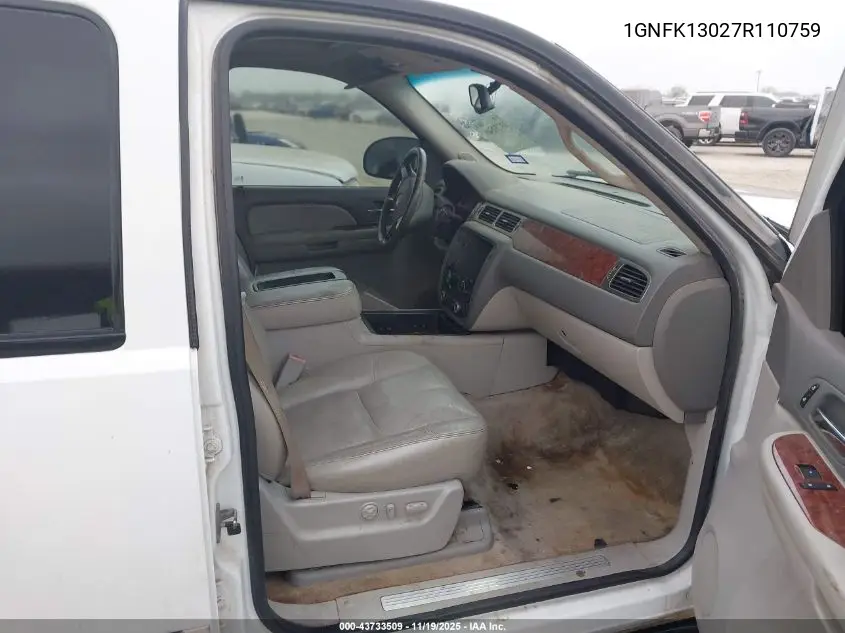1GNFK13027R110759 2007 Chevrolet Tahoe Lt