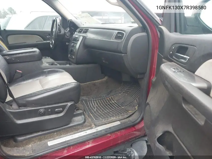 1GNFK130X7R398580 2007 Chevrolet Tahoe Lt