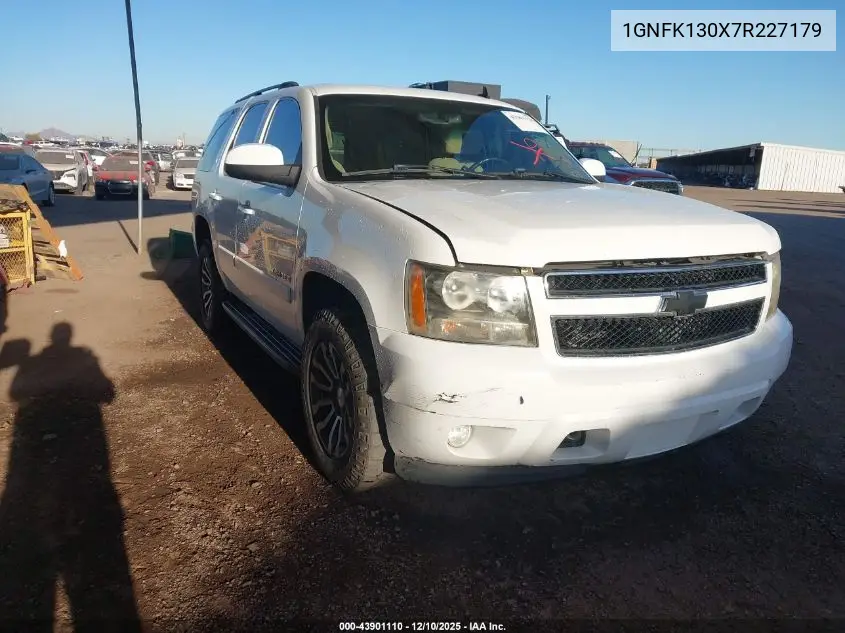 1GNFK130X7R227179 2007 Chevrolet Tahoe Lt