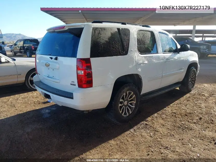 1GNFK130X7R227179 2007 Chevrolet Tahoe Lt