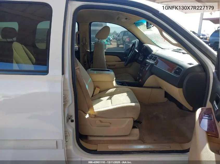 1GNFK130X7R227179 2007 Chevrolet Tahoe Lt
