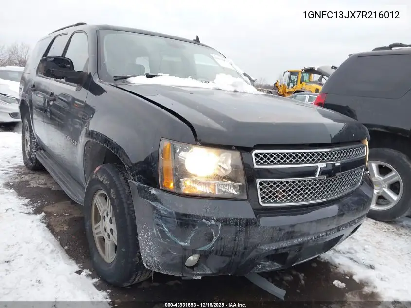 1GNFC13JX7R216012 2007 Chevrolet Tahoe Ls