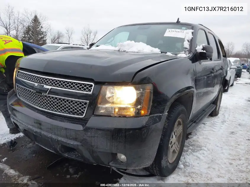 1GNFC13JX7R216012 2007 Chevrolet Tahoe Ls