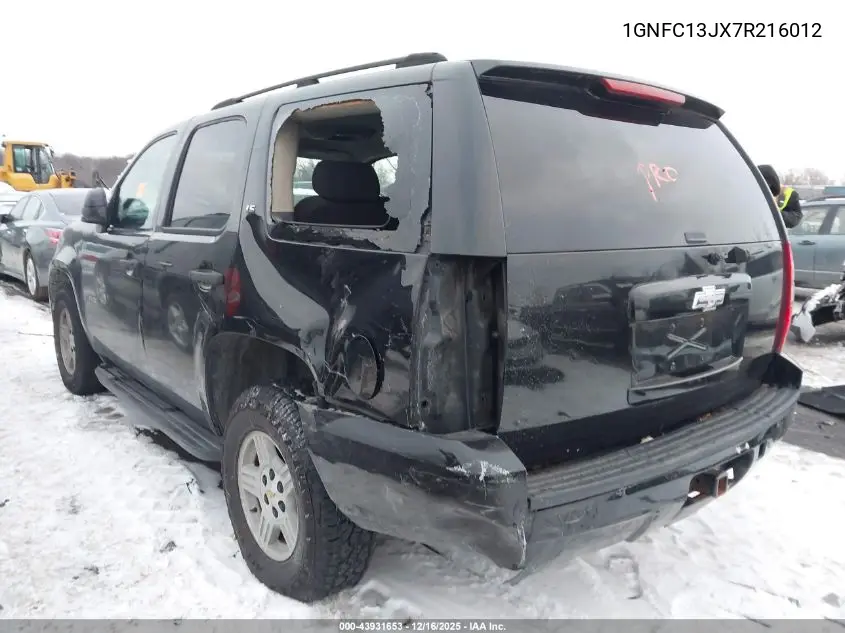 1GNFC13JX7R216012 2007 Chevrolet Tahoe Ls