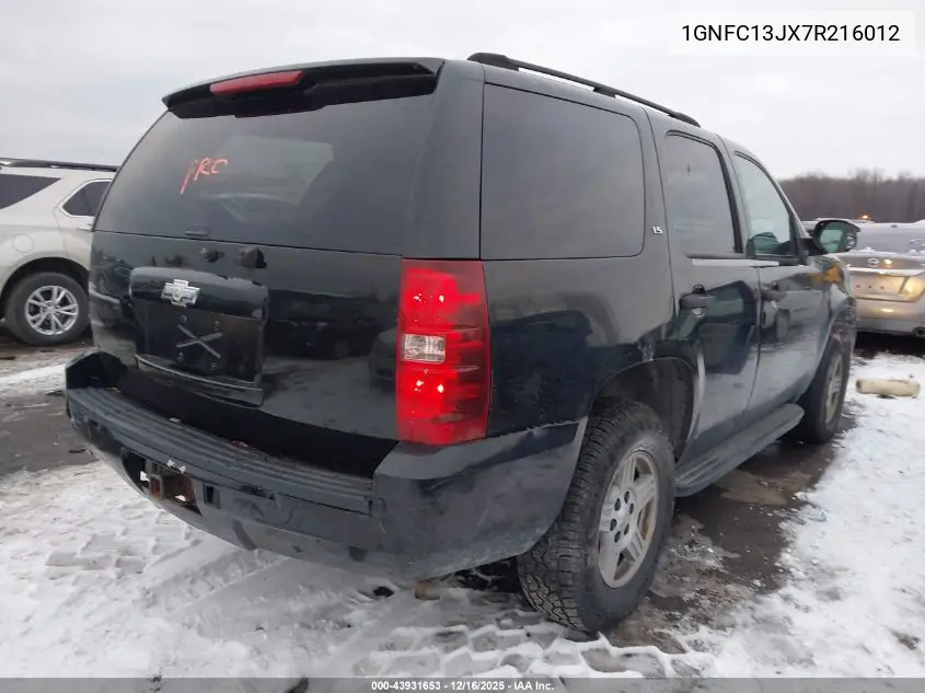 1GNFC13JX7R216012 2007 Chevrolet Tahoe Ls