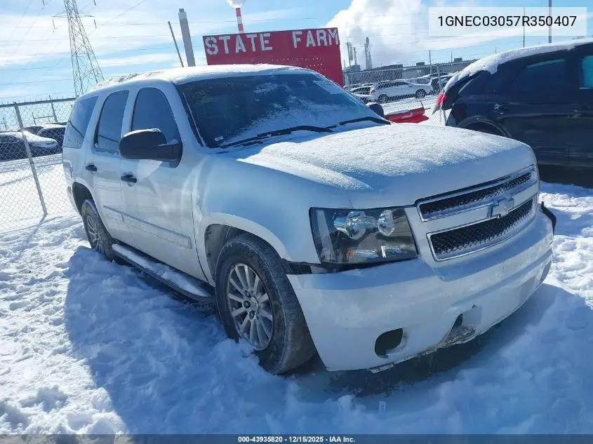 1GNEC03057R350407 2007 Chevrolet Tahoe Police
