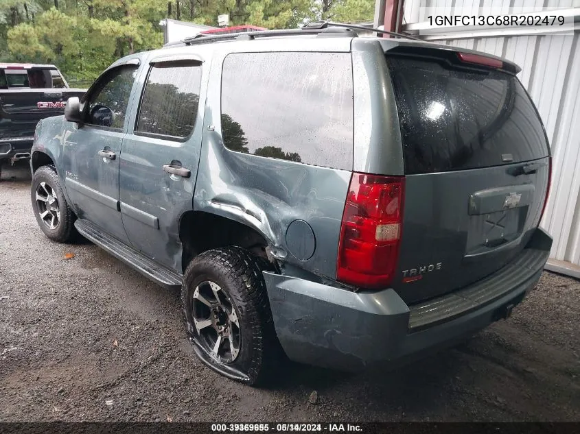 2008 Chevrolet Tahoe Ls VIN: 1GNFC13C68R202479 Lot: 39369655