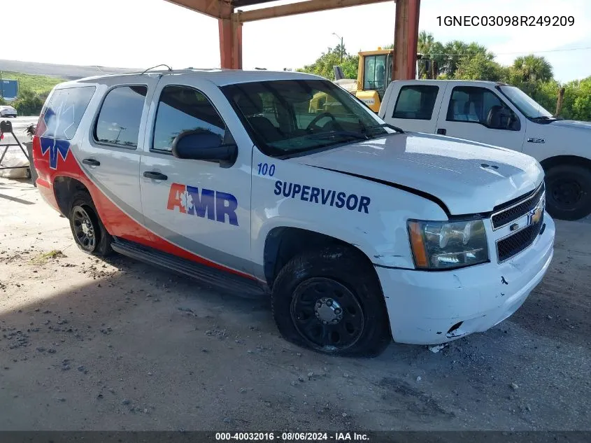 2008 Chevrolet Tahoe C1500 Police/Spcl Svc VIN: 1GNEC03098R249209 Lot: 40032016