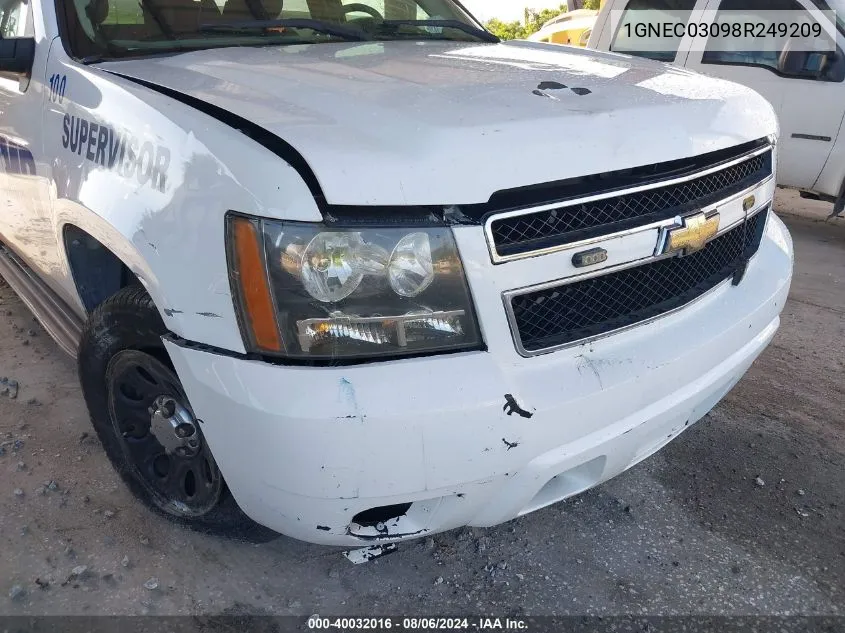 1GNEC03098R249209 2008 Chevrolet Tahoe C1500 Police/Spcl Svc