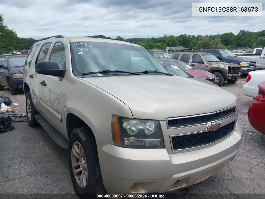 2008 Chevrolet Tahoe Ls VIN: 1GNFC13C38R163673 Lot: 40039097