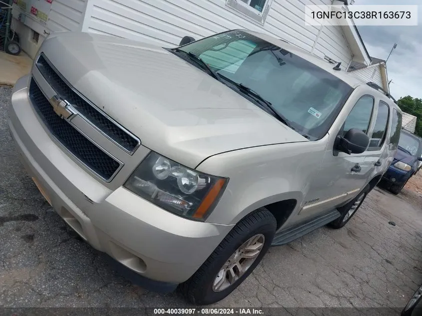 2008 Chevrolet Tahoe Ls VIN: 1GNFC13C38R163673 Lot: 40039097