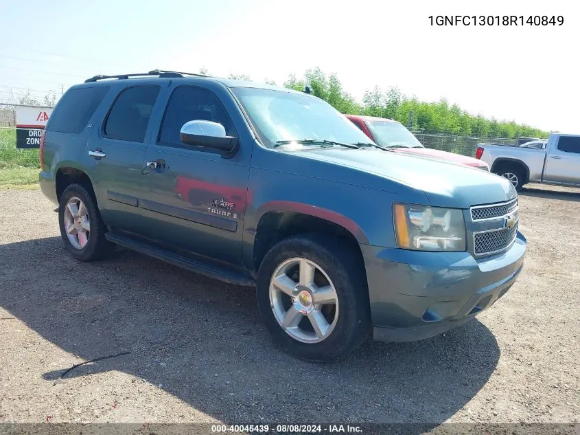 2008 Chevrolet Tahoe Ltz VIN: 1GNFC13018R140849 Lot: 40045439