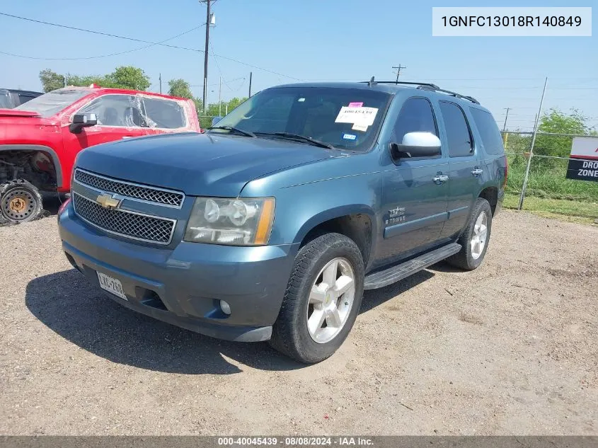 2008 Chevrolet Tahoe Ltz VIN: 1GNFC13018R140849 Lot: 40045439