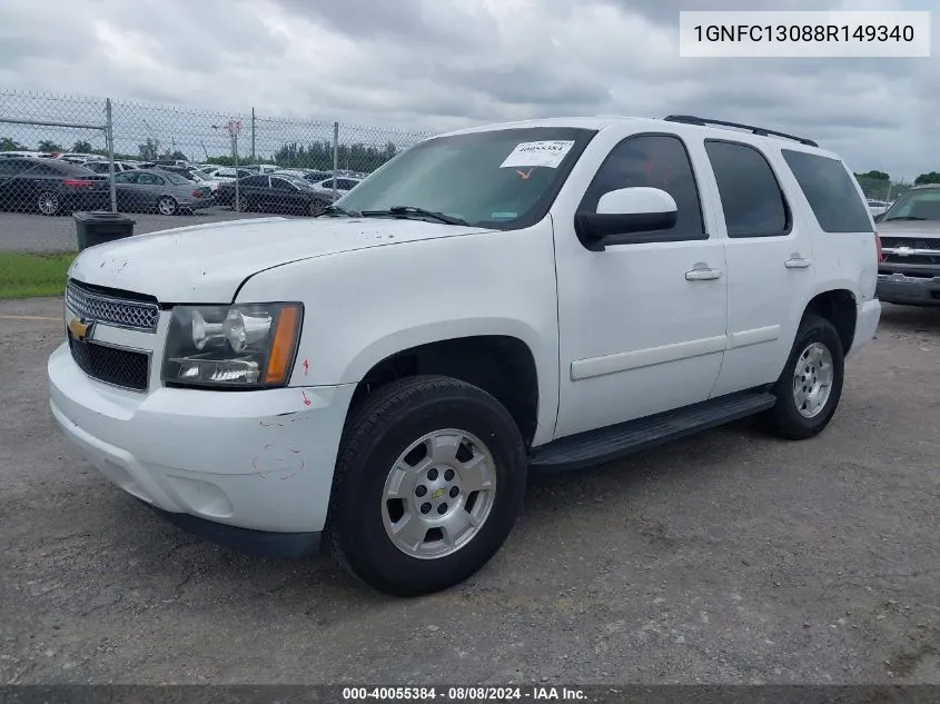 2008 Chevrolet Tahoe C1500 VIN: 1GNFC13088R149340 Lot: 40055384