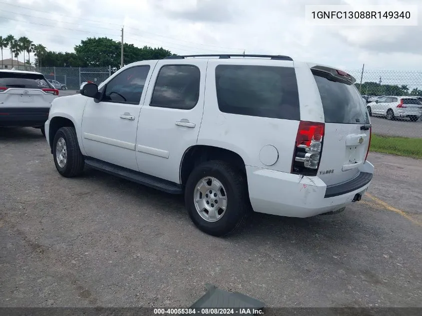 2008 Chevrolet Tahoe C1500 VIN: 1GNFC13088R149340 Lot: 40055384