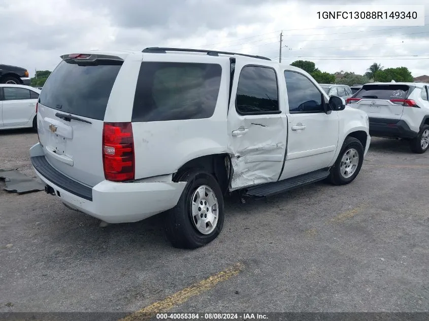 2008 Chevrolet Tahoe C1500 VIN: 1GNFC13088R149340 Lot: 40055384