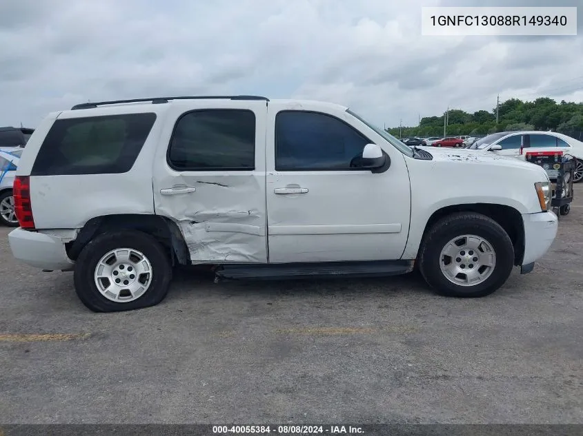 2008 Chevrolet Tahoe C1500 VIN: 1GNFC13088R149340 Lot: 40055384