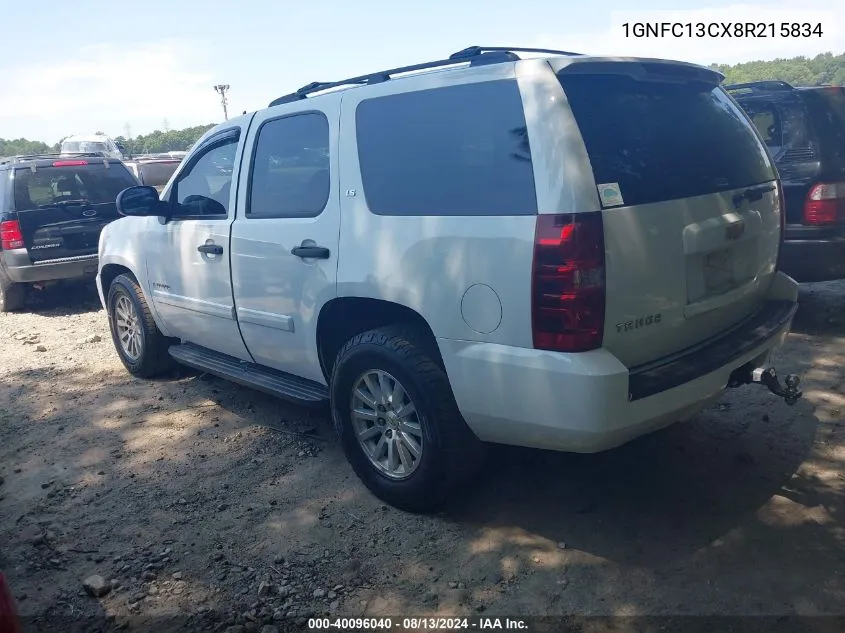 1GNFC13CX8R215834 2008 Chevrolet Tahoe Ls