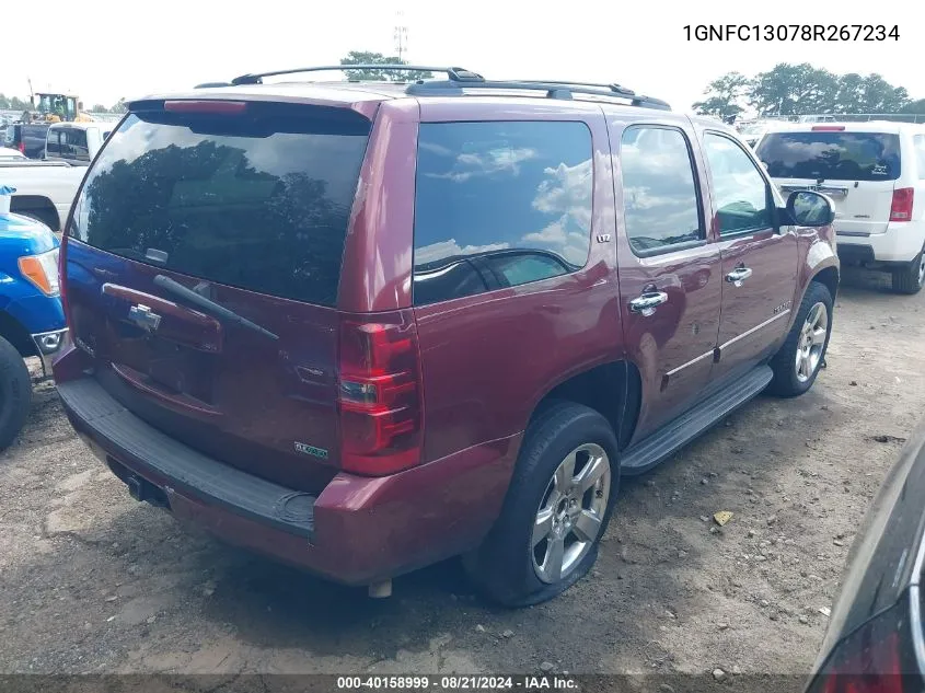 2008 Chevrolet Tahoe Ltz VIN: 1GNFC13078R267234 Lot: 40158999