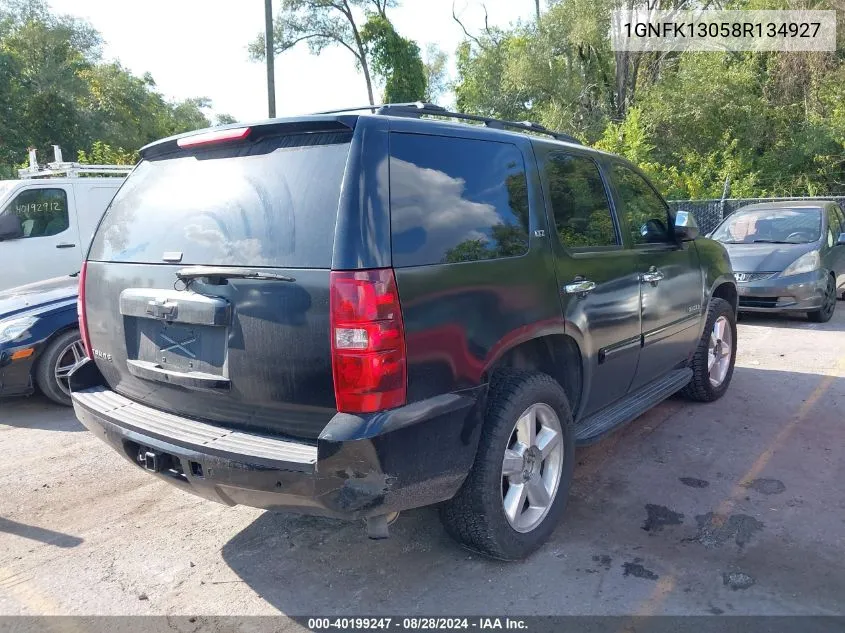 2008 Chevrolet Tahoe Ltz VIN: 1GNFK13058R134927 Lot: 40199247