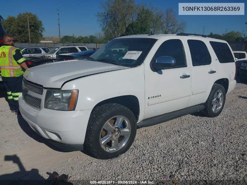 2008 Chevrolet Tahoe Ltz VIN: 1GNFK13068R263369 Lot: 40203871