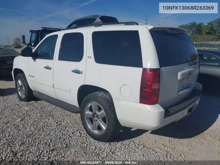 2008 Chevrolet Tahoe Ltz VIN: 1GNFK13068R263369 Lot: 40203871