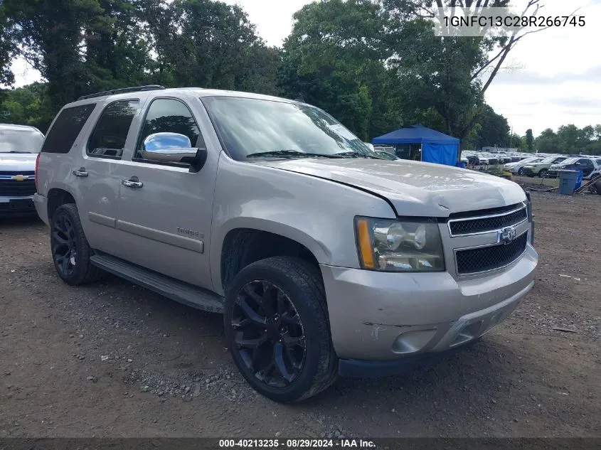 2008 Chevrolet Tahoe Ls VIN: 1GNFC13C28R266745 Lot: 40213235