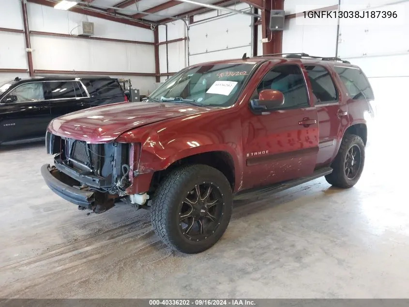 1GNFK13038J187396 2008 Chevrolet Tahoe Lt