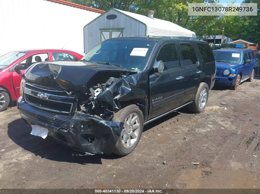 2008 Chevrolet Tahoe Ltz VIN: 1GNFC13078R249736 Lot: 40341130