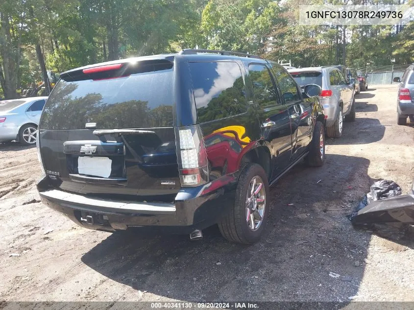 2008 Chevrolet Tahoe Ltz VIN: 1GNFC13078R249736 Lot: 40341130