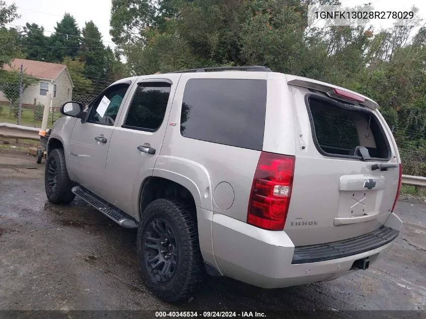 1GNFK13028R278029 2008 Chevrolet Tahoe Lt