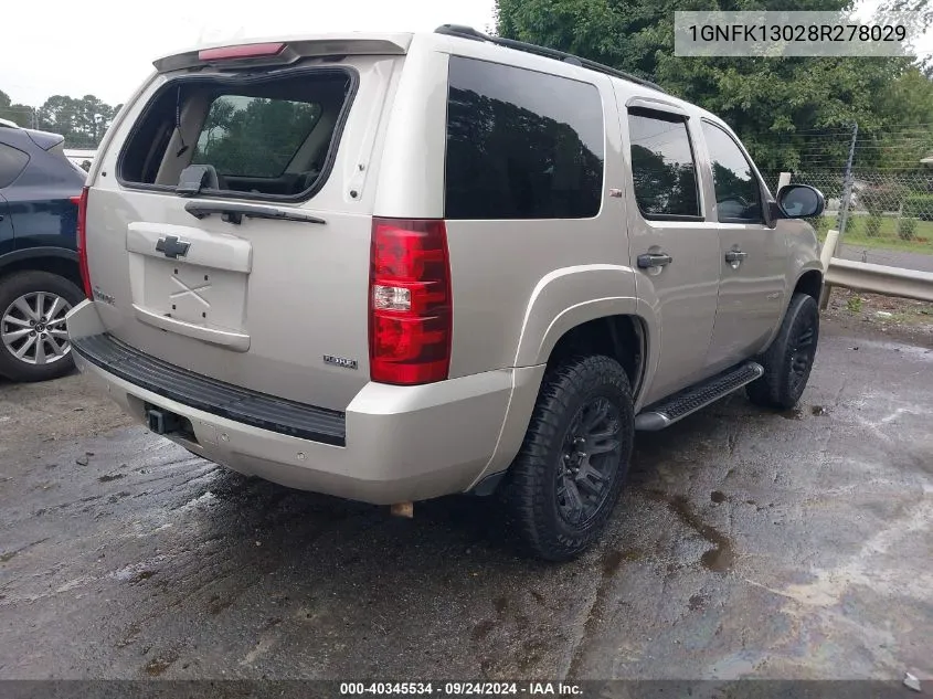 1GNFK13028R278029 2008 Chevrolet Tahoe Lt