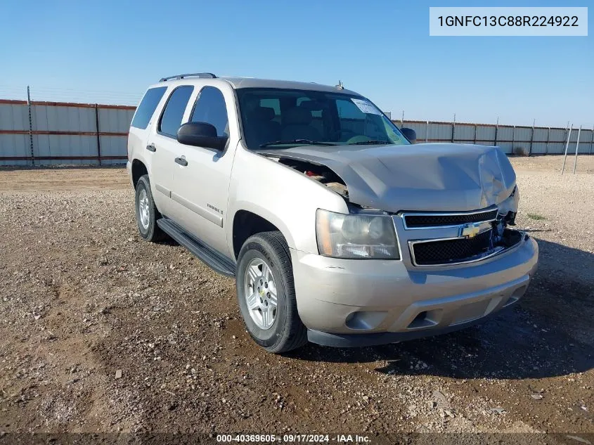 1GNFC13C88R224922 2008 Chevrolet Tahoe Ls