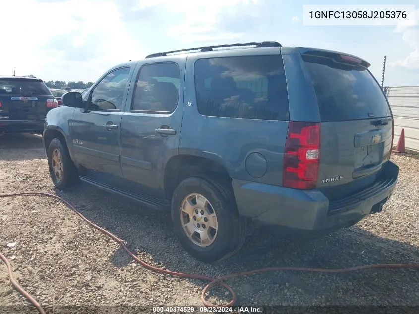 2008 Chevrolet Tahoe Lt VIN: 1GNFC13058J205376 Lot: 40374529