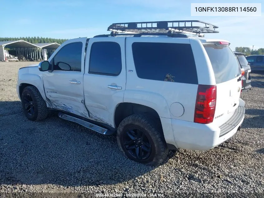 1GNFK13088R114560 2008 Chevrolet Tahoe Lt