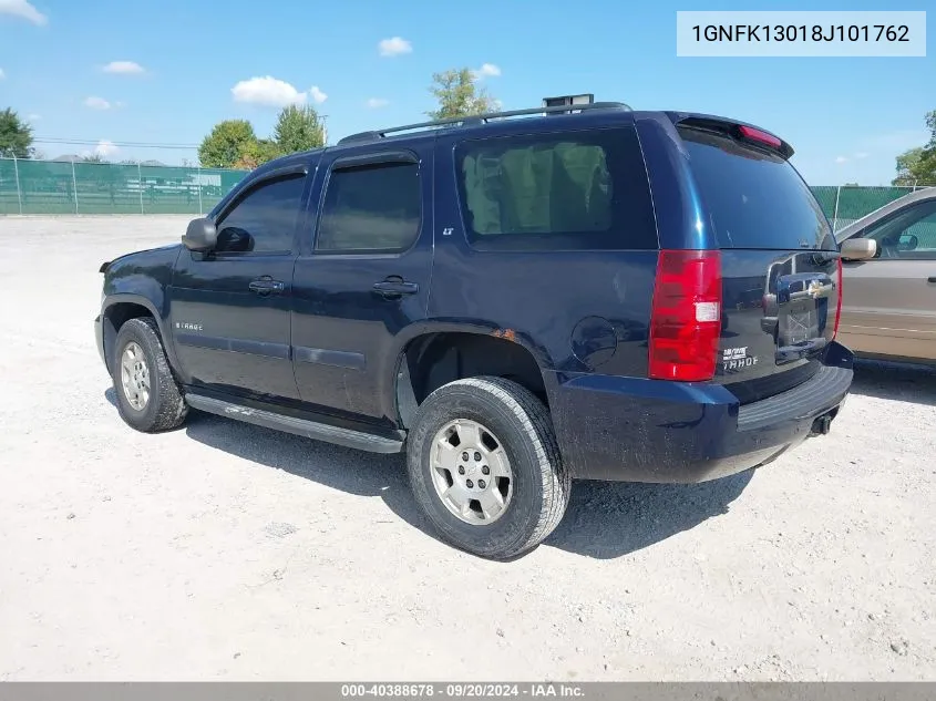 2008 Chevrolet Tahoe Lt VIN: 1GNFK13018J101762 Lot: 40388678