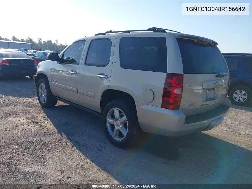 2008 Chevrolet Tahoe Ltz VIN: 1GNFC13048R156642 Lot: 40400611