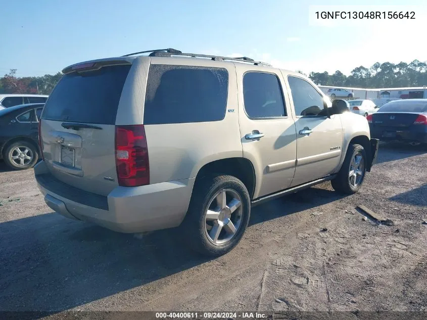 2008 Chevrolet Tahoe Ltz VIN: 1GNFC13048R156642 Lot: 40400611